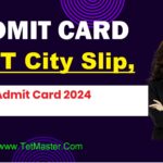 CTET 2024 Admit Card and City Intimation Slip with December 2024 calendar.